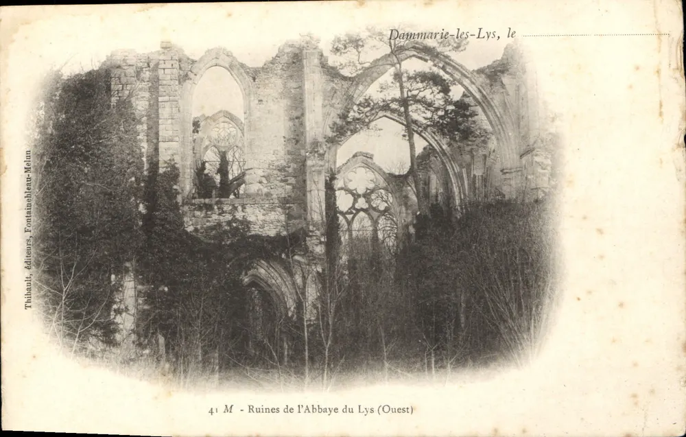 Ruinen der Abtei Lys — Dammarie-les-Lys, Westen — Verlag Thibault, Fontainebleau-Meun - Vorderseite