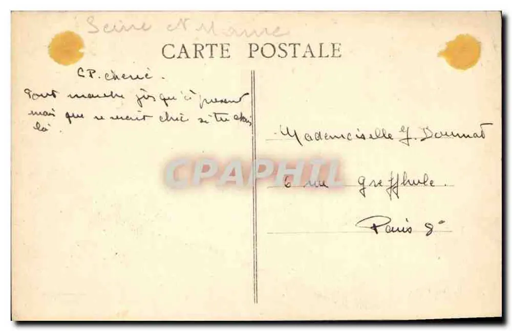 Seine Port (S.-et-M.) — As Rochas — editor não identificado - Verso