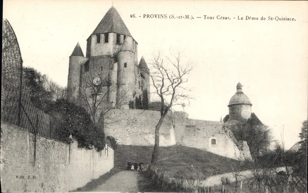 Provins (S.-et-M.) — Caesar-Turm und Dom von St-Quiriac — Verlag J.B. - Vorderseite
