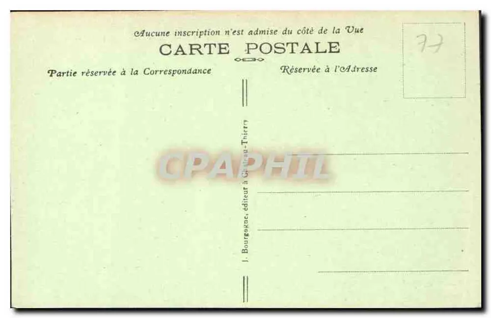 Provins (S.-et-M.) — Caesar-Turm und Dom von St-Quiriac — Verlag J.B. - Rückseite