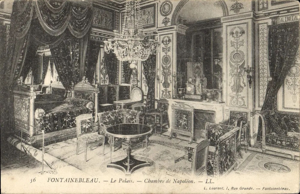 Fontainebleau — Das Schloss — Zimmer Napoleons — L. Laurent, 1, Grande Rue - Vorderseite