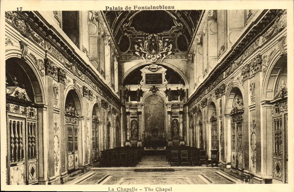 Palast von Fontainebleau — Die Kapelle — Musées de France - Vorderseite