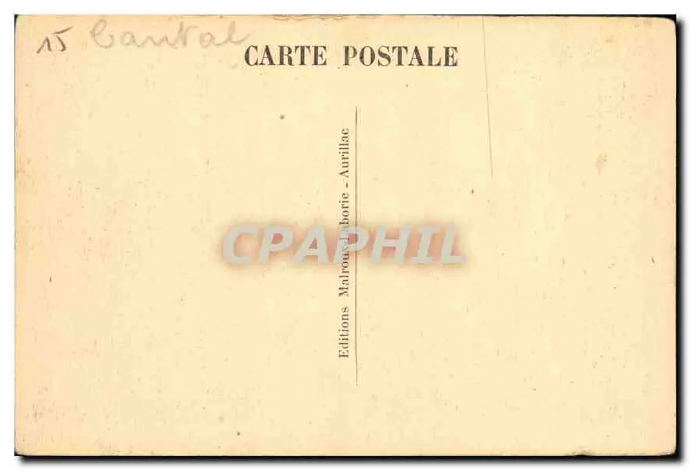 Puy Chavaroche (1774m) — Der pittoreske Cantal — Éditions Malroux-Aurillac - Rückseite