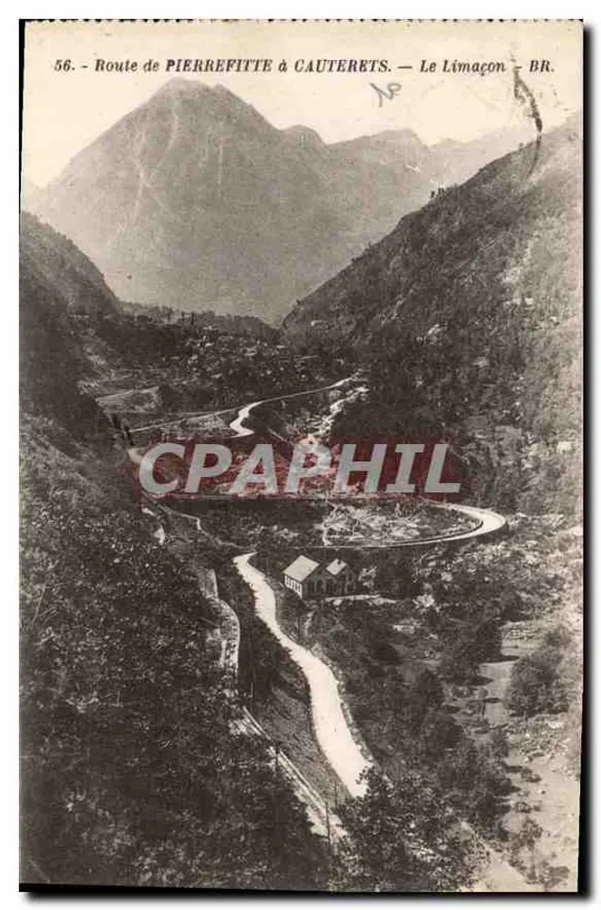 Rodovia de Pierrefitte para Cauterets — O Limaçon — BR. - Frente
