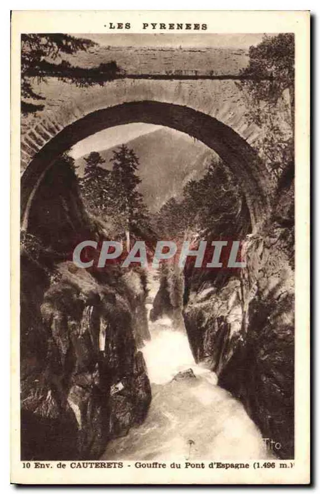 Gouffre du Pont d'Espagne — Umgebung von Cauterets — Pyrenäen — Éditions Tito - Vorderseite
