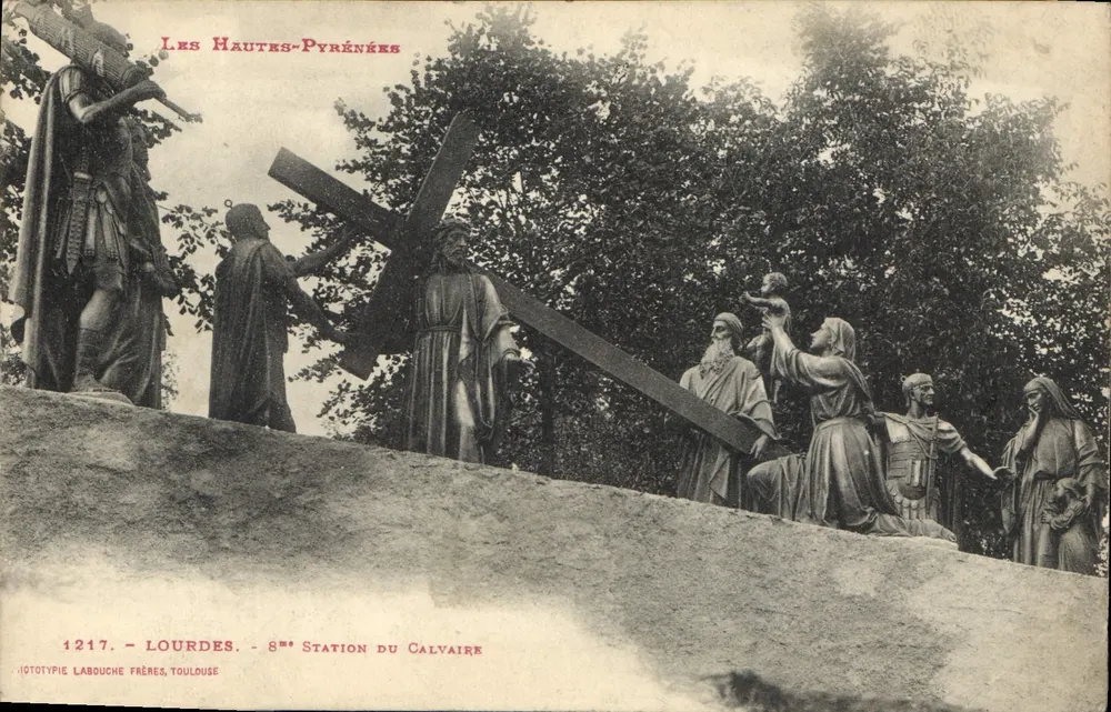 Lourdes - 8. Station des Calvaire — Phototypie Labouche Frères, Toulouse - Vorderseite