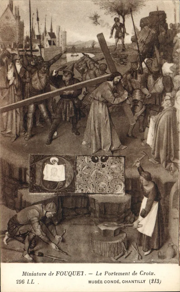 Das Tragen des Kreuzes — Miniatur von Fouquet — Musée Condé, Chantilly - Vorderseite