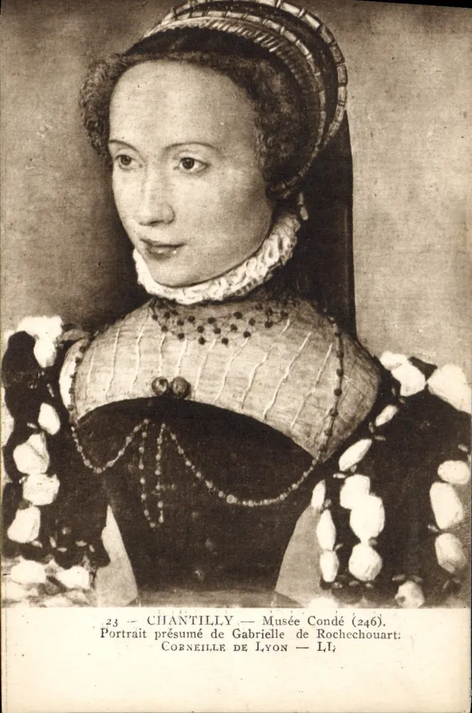 Vermutetes Portrait von Gabrielle de Lyon — Musée Condé (246) - Vorderseite