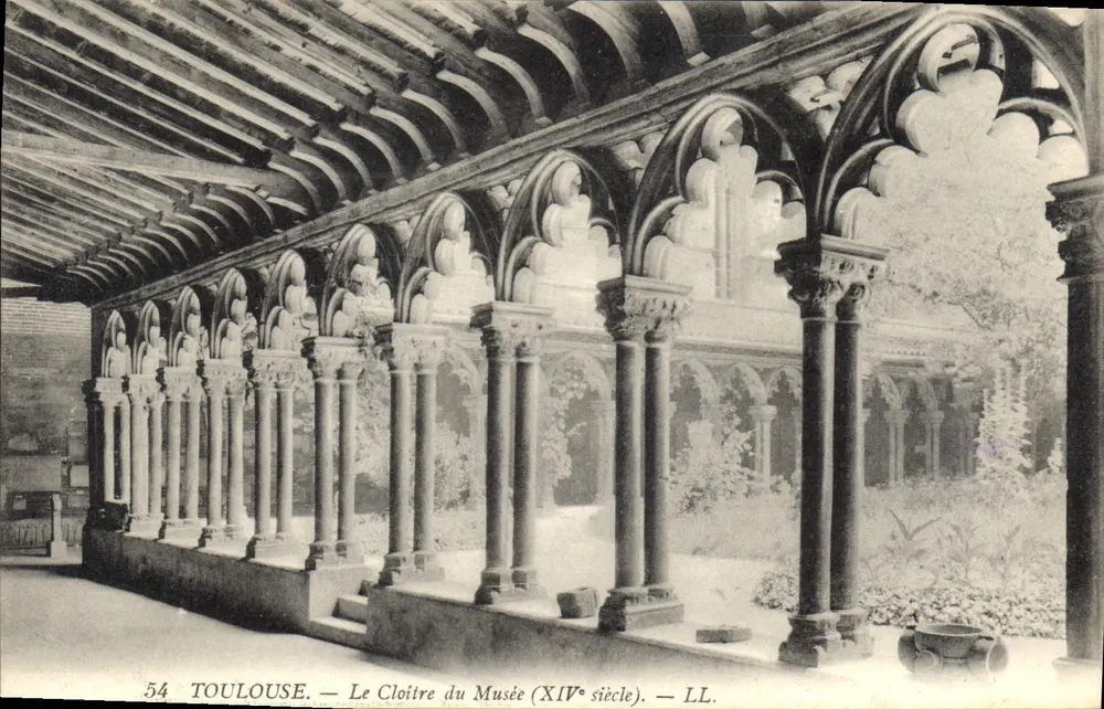 Toulouse — O Claustro do Museu (século XIV) — LL. N° 54 - Frente