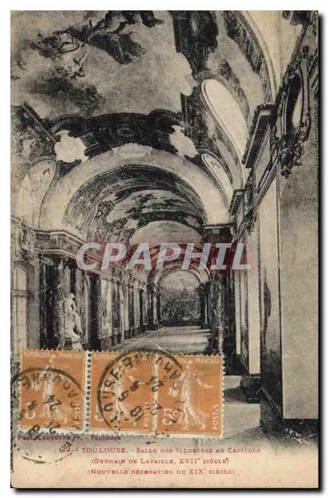 Toulouse - Salle des Illustres am Capitole (Germain de Lapaille, 17. Jahrhundert) - Neue Ausstattung des 19. Jahrhunderts - Paul Labouche Fr. - Toulouse - Vorderseite