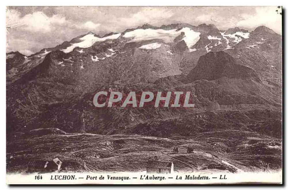 Luchon — Port de Venasque, L'Auberge, La Maladetta — Verleger Lévy et Neurubin, Paris - Vorderseite