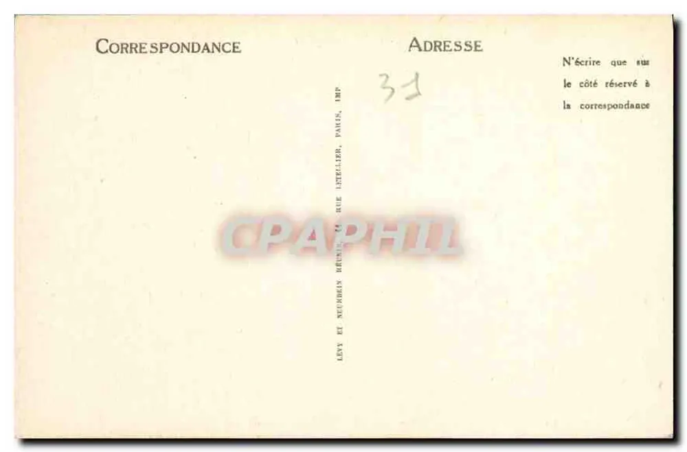 Luchon — Port de Venasque, L'Auberge, La Maladetta — Verleger Lévy et Neurubin, Paris - Rückseite