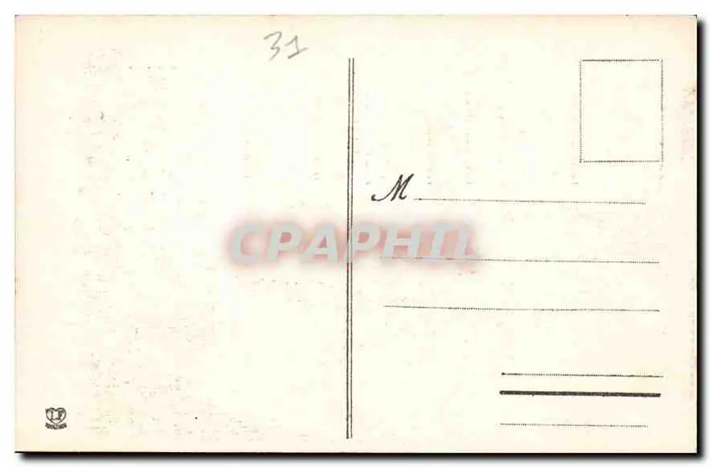 Luchon - Rechte Seite der Pyrenäen-Kette von der Hotel Superbagnères aus — 17. Serie - Rückseite
