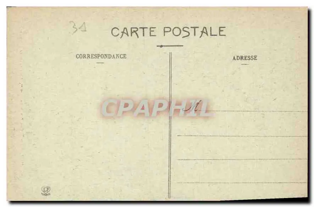 Toulouse - "Cristão Bizantino", Basílica de Saint-Sernin — Fototipia Lacombe Toulouse, n°65 - Verso