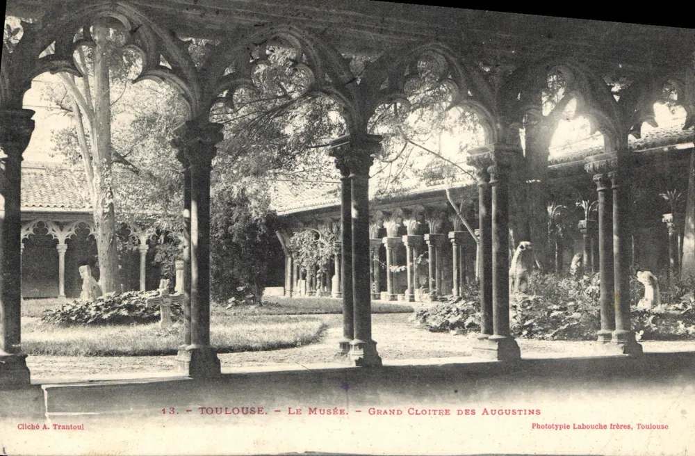 Toulouse - O Museu - Grand Cloître dos Augustinos — Fototipia Labouche Frères, Toulouse - Frente