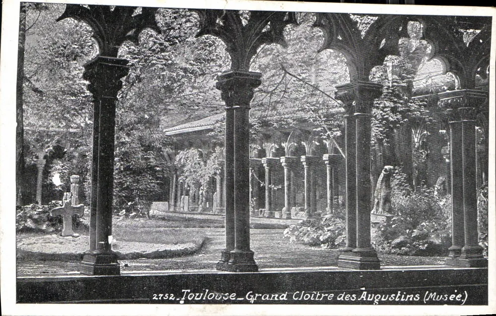 Toulouse — Grande Claustro dos Agostinhos (Museu) — editor desconhecido, n° 2752 - Frente