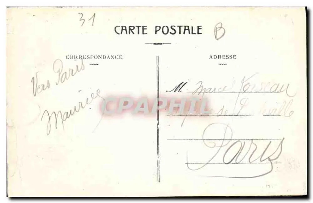 Toulouse — Vista Geral — Edição Tézane, n°49 - Verso