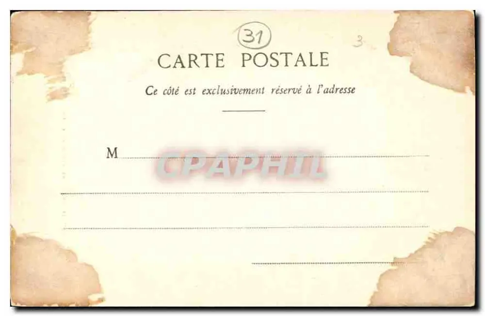 Toulouse — Innenansicht des Großen Saals des Museums — Phototypie Labouche Frères, Toulouse - Rückseite