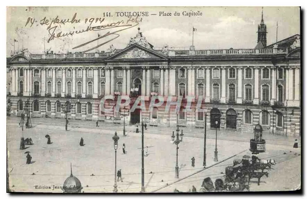 Toulouse — Praça do Capitólio — Edição Jeanne d'Arc, n°141 - Frente