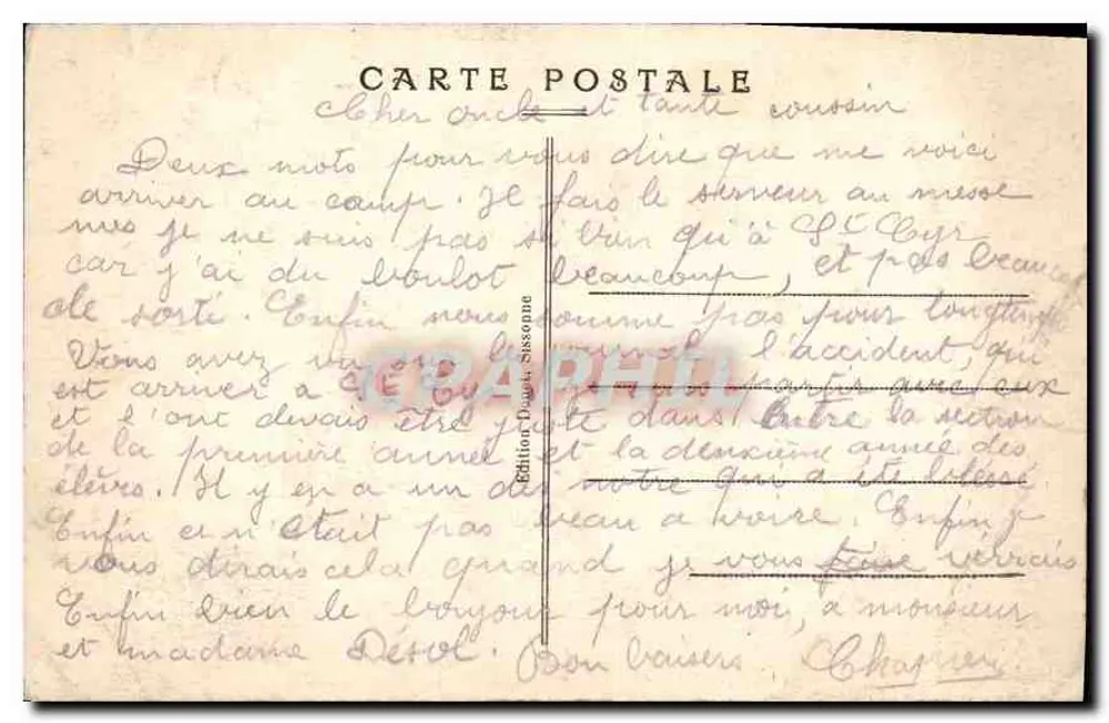 Campo de Sissonne — Vista general — Edición Dauphin - Reverso