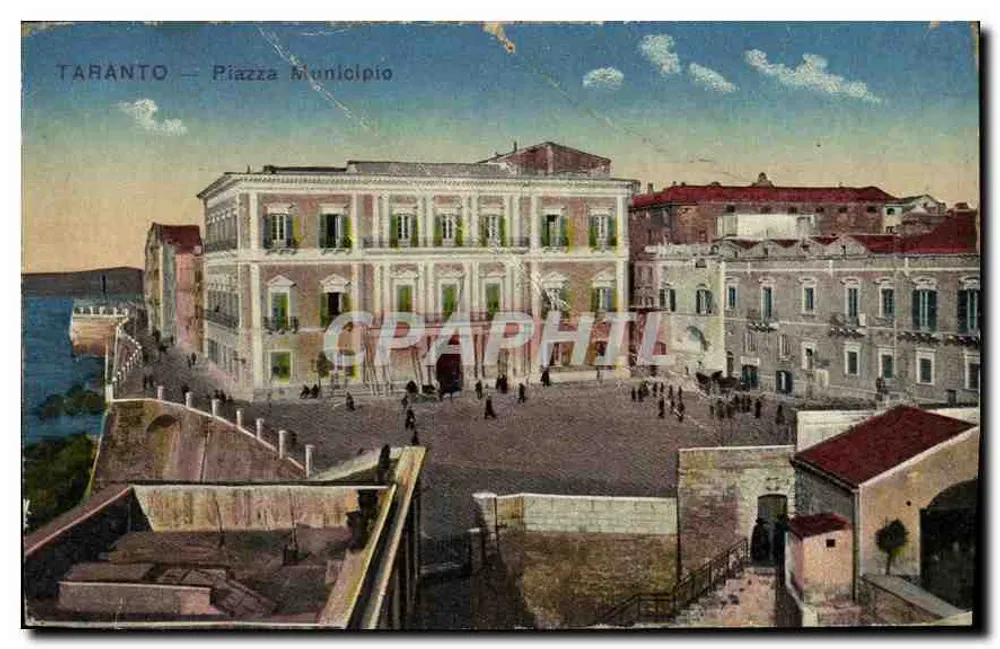 Taranto — Piazza Municipio — Ed. Nicola Piccardelli, N. 779 - Frente