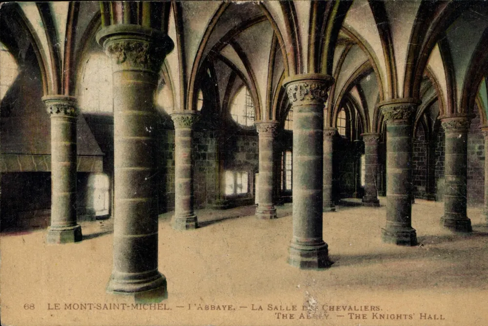 Mont-Saint-Michel — Die Abtei — Der Ritterssaal - Vorderseite