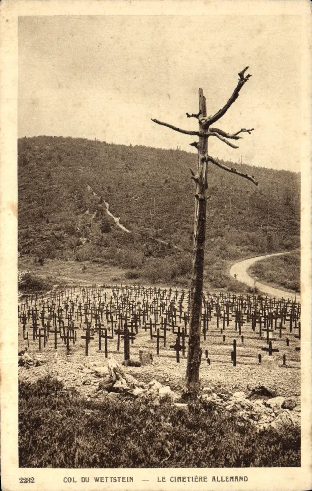 Col du Wettstein — Der deutsche Friedhof — Braun & Cie, n° 2282 - Vorderseite