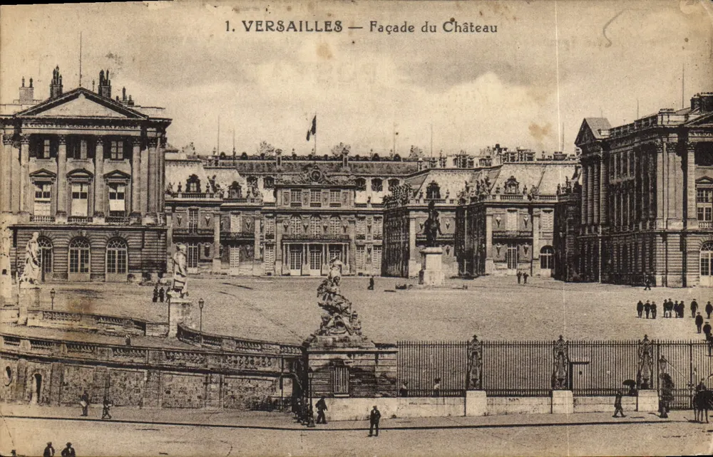 Versailles — Fachada do Castelo — Editor não identificado, n° de série 1 - Frente