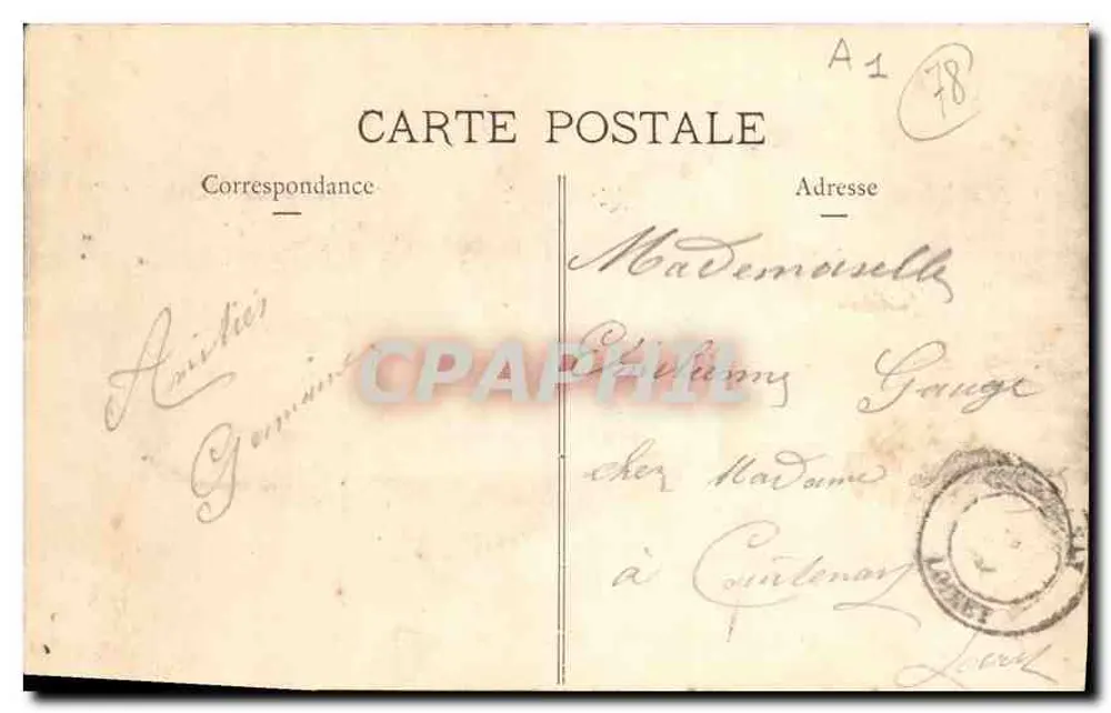 Park von Versailles — Bassin de Latone und Tapis-Vert — Verlag RUBIN & CIE, Nr. 37 - Rückseite