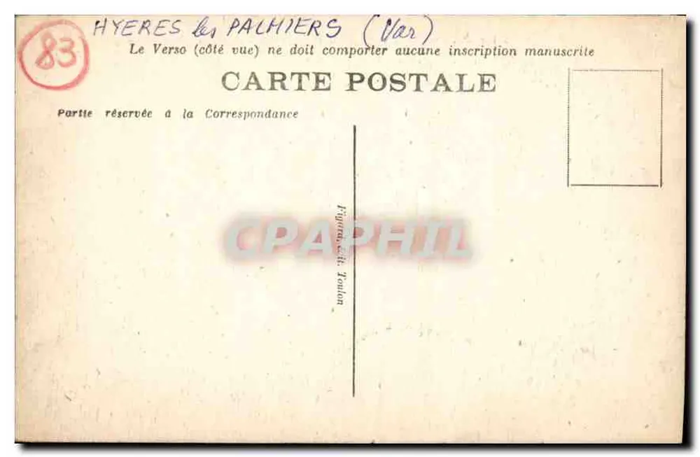 Hyères-les-Palmiers — Anglikanische Kirche und Fontäne auf der Avenue Beauregard - Rückseite