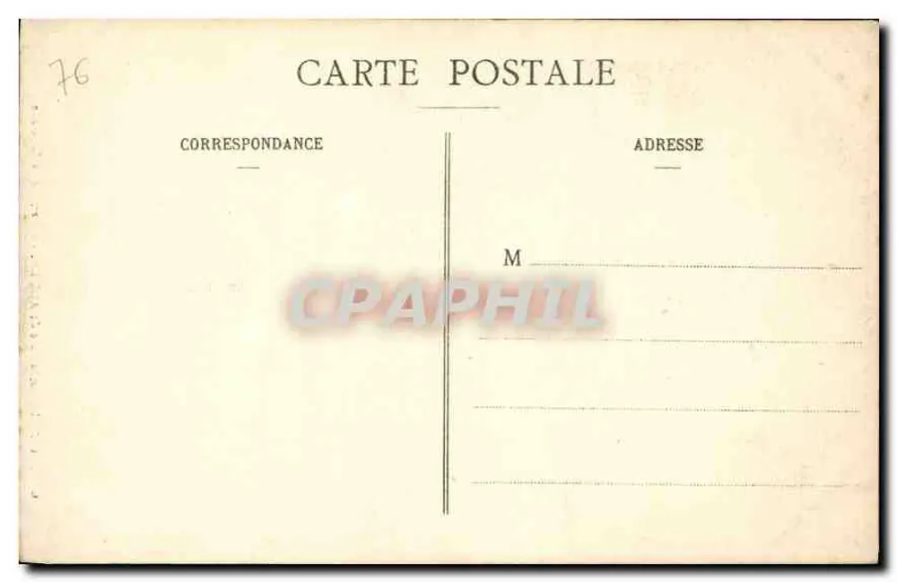 Katedra w Rouen — Całość fasady — C.V. 166 - Rewers