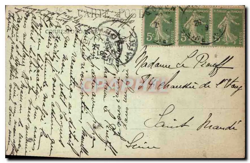 Katedra w ROUEN — Widok ogólny — C.V. - 183 - Rewers