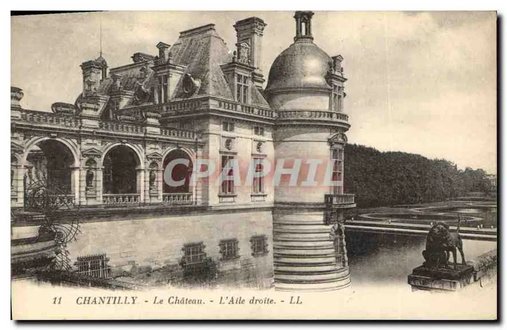 Chantilly - O Castelo - A Ala Direita - LL - Frente