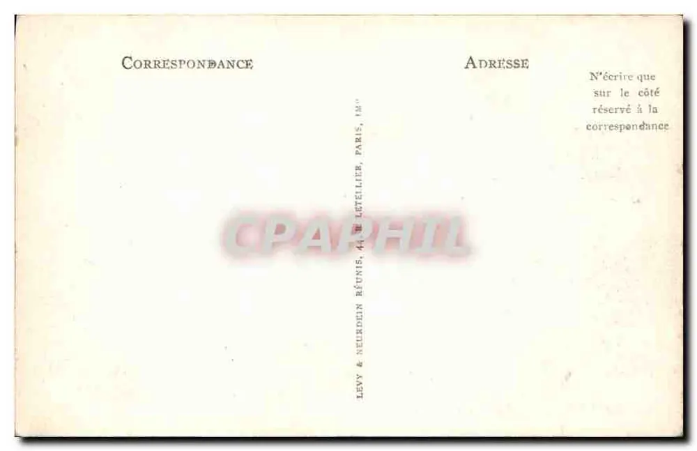 Chantilly — O Castelo — LL. 99 - Verso