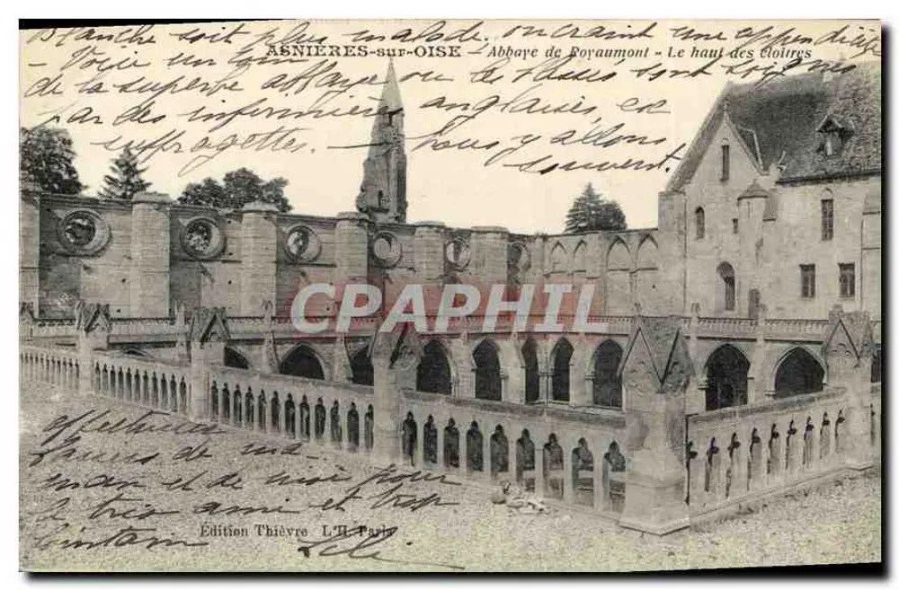 Abbeville-sur-Oise — Abtei Royaumont — Die oberen Klausuren — Édition Thiévre, L'H. Paris - Vorderseite