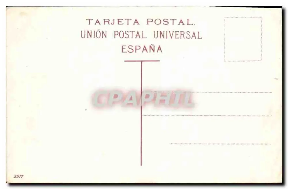 Tenerife. Uma parte da Cumbre — vista de montanha com cabana — editor não identificado, n° de série 2517 - Verso
