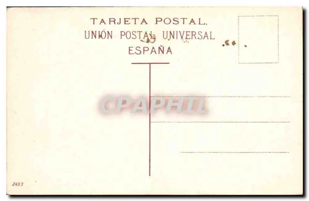 Taganana — Tenerife — editor desconhecido, n° de série 2493 - Verso