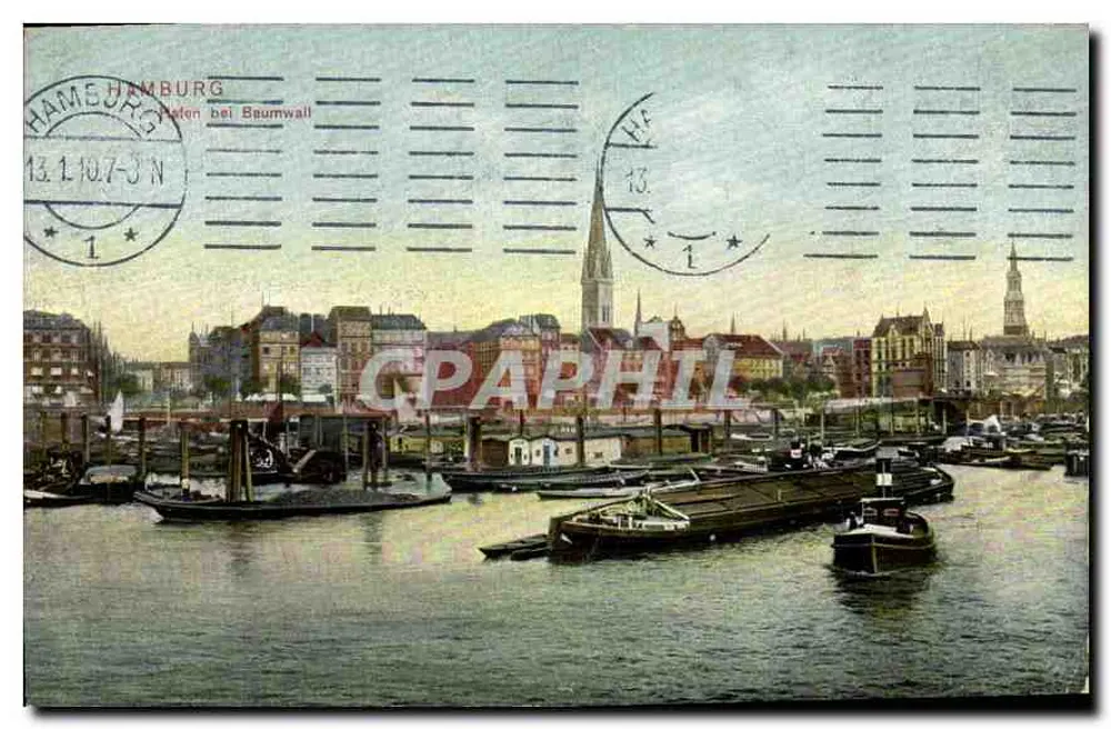 Hamburgo - Porto em Baumwall — Dr. Frankfur Co., Hamburgo - Frente