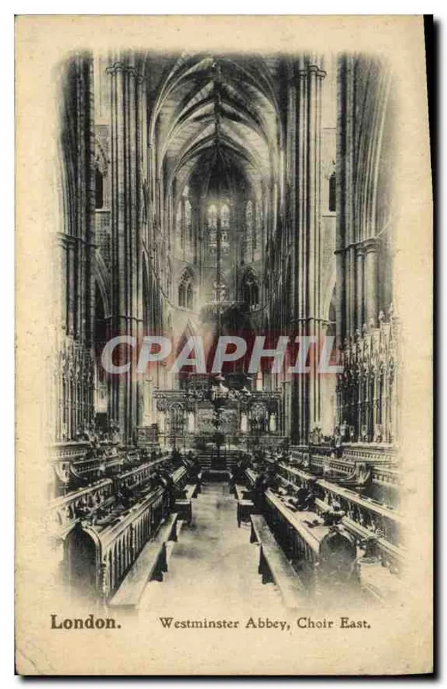 Westminster Abbey, Ostchoir — London — Verlag The London Stereoscopic Company - Vorderseite