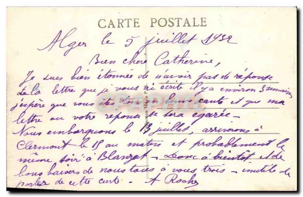 Oran — Allgemeiner Blick und Kapelle Santa-Cruz — Unbekannter Verlag, Seriennummer 1 - Rückseite