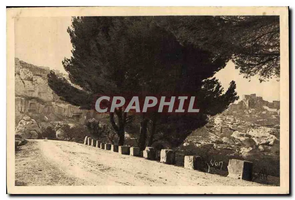 Les Baux-de-Provence — Aussicht der Straße und des Schlosses — Edition YVON - Vorderseite