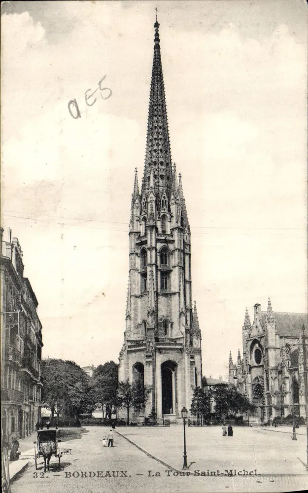 Bordeaux — A Torre Saint-Michel — Édition M. F. n°32 - Frente