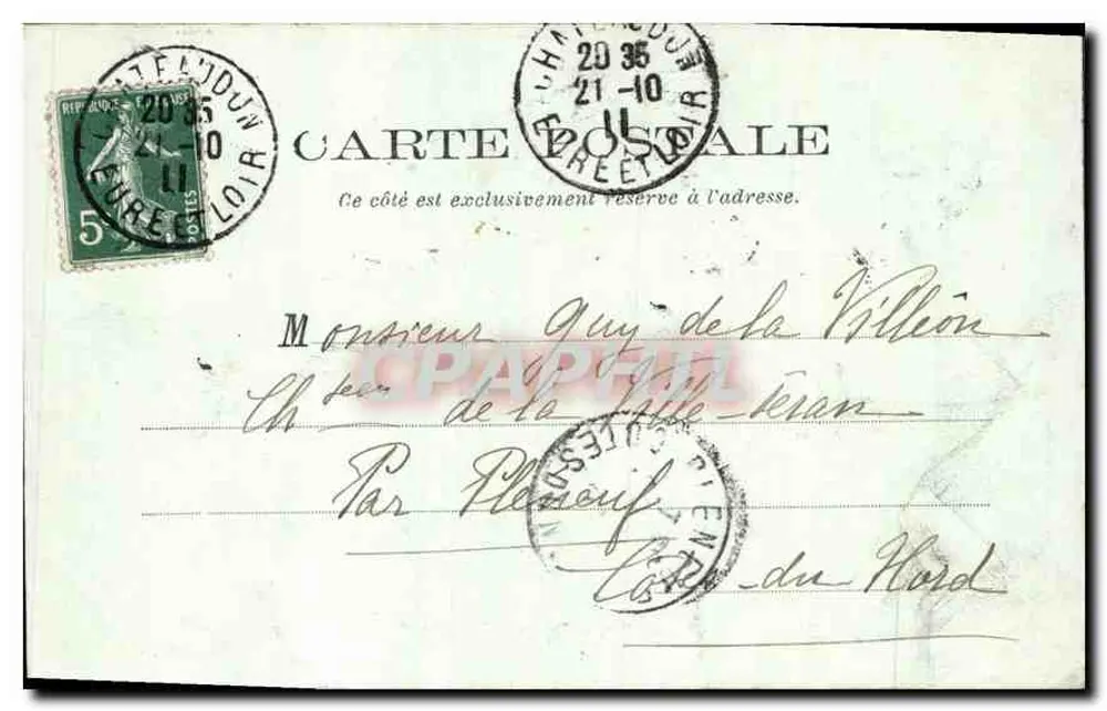 Arredores de Châteaudun — Douy — Le Prieuré — Editor: Léopold Lattesald, Châteaudun - Verso