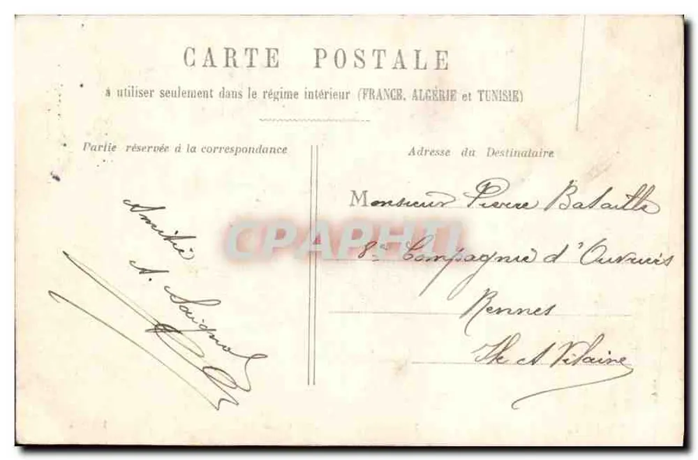 Hôpital de l'Hôtel-Dieu — Paris — H. L. - Verso