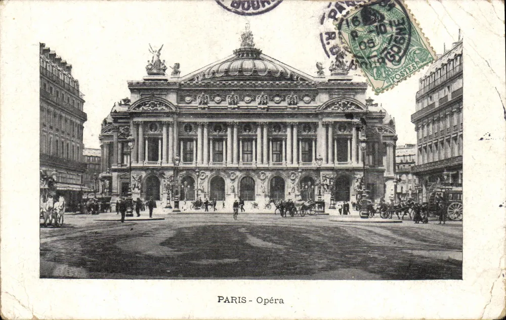 PARIS - Ópera — vista do edifício — editor desconhecido, número de série não visível - Frente