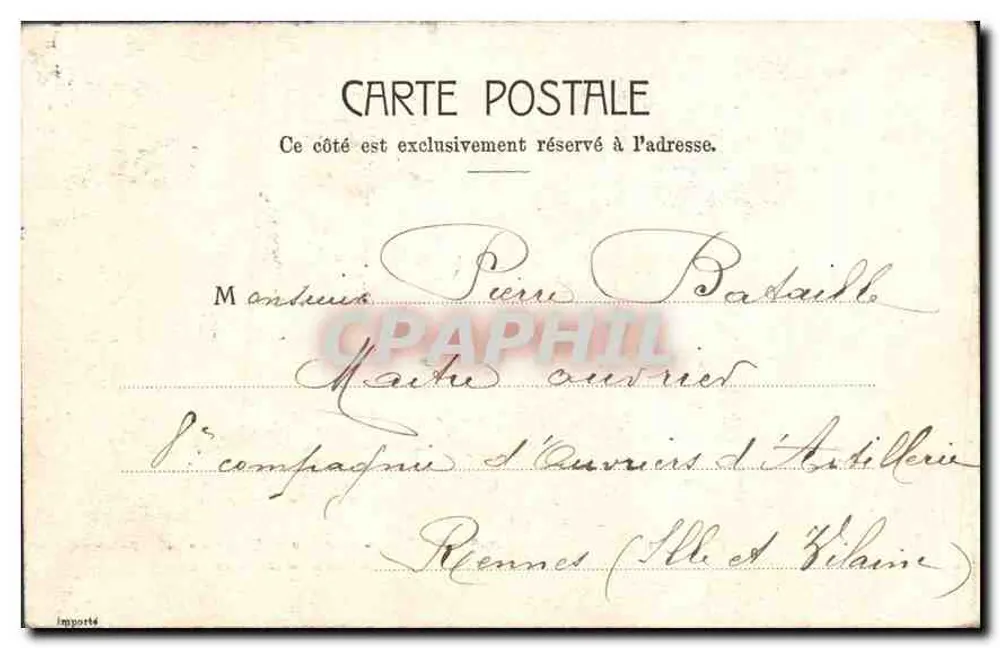 Paris - Pont au Change und das Sarah Bernhardt Theater — Verlag Annonciat Bonfaut, n° 5048 - Rückseite