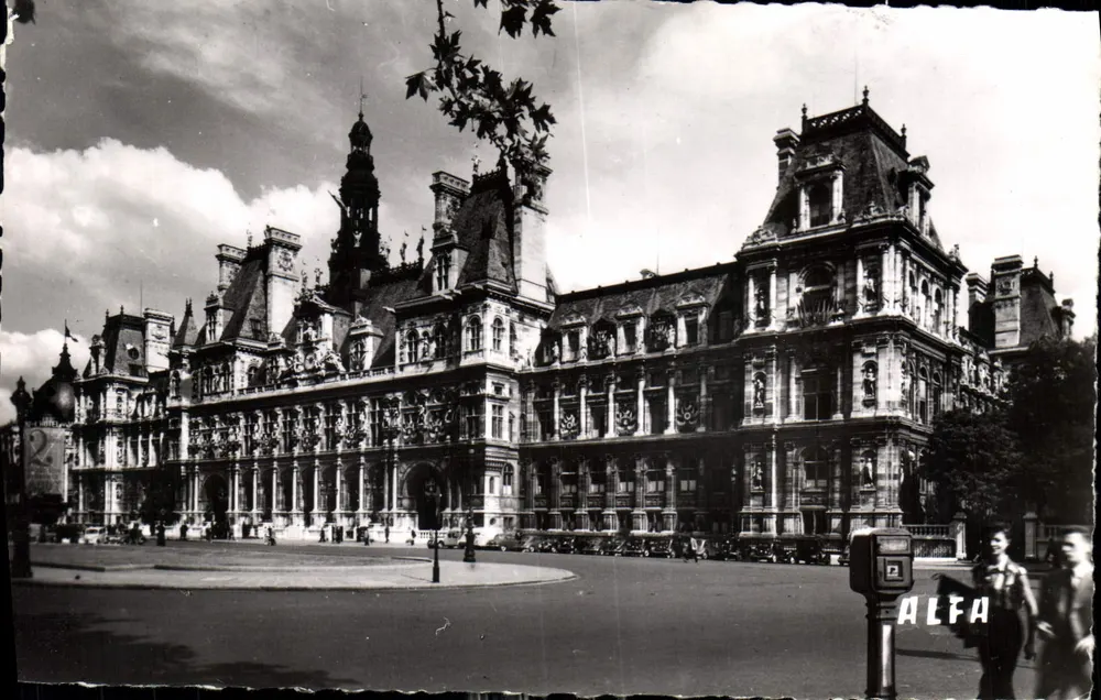 Hôtel de Ville de Paris — Panoramablick — Edition ALFA, Serie TUR-74 - Vorderseite