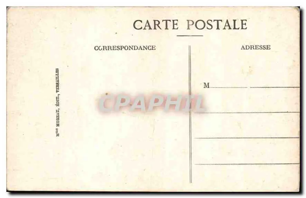 Versalhes — Hotel de Cidade. The Hown Hall. - Verso