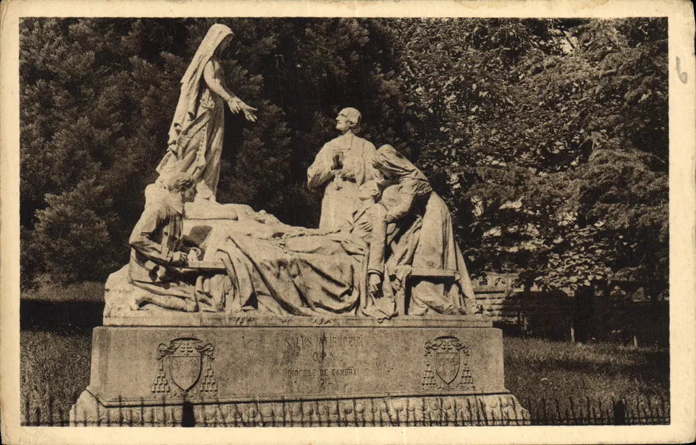 Monument aos Santos Enfermeiros — Diocese de Cambrai — editor desconhecido, número de série não visível - Frente