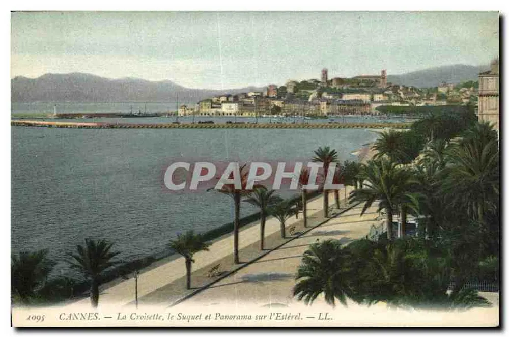 CANNES — La Croisette, der Suquet und Panorama über den Estérel — LL. - Vorderseite